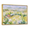 thumbnail image 3 of Designart 'Abstract Blossoming Green Fields In Countryside ' Country Framed Canvas Wall Art Print, 3 of 5