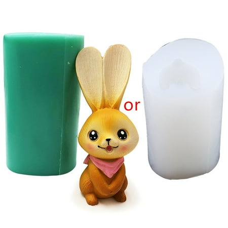 

3D Easter Rabbit Bunny Silicone Mold Clay Soap Epoxy Mould Cake Chocolate Dessert Fondant Decorating Tools Baking Supplies