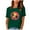 Green, variant on Womens Tops Tbopshirt Summer Tops for Women,Plus Size T Shirts,Fashion Woman Print Round-Neck T-Shirt Printing Loose Blouse Tops,Short Sleeve Blouses