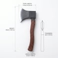 thumbnail image 2 of Axe Prop Halloween Brown 1 Piece Fake Firefighter Axe Costume Accessory for Halloween Carnival Cosplay Stage Performance Haunted House Party Decorations, 2 of 4