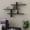 Anthracite, variant on Homitis-Leo -Anthracite-Wall Shelf