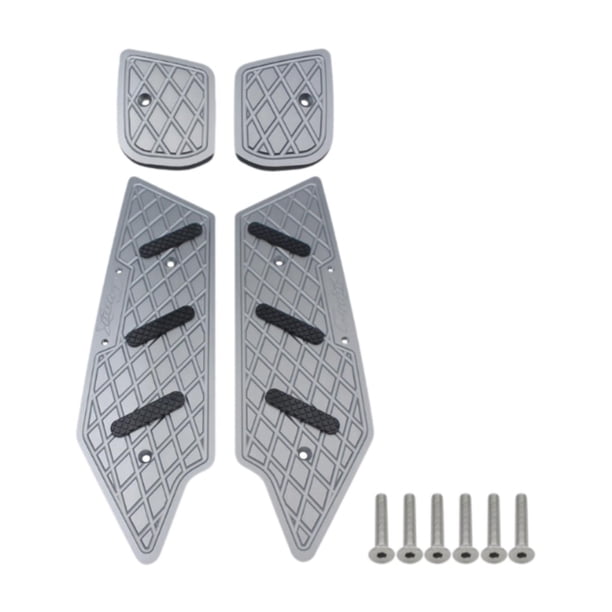 Almohadilla de placa para estriberas de motocicleta de aluminio izquierda y derecha para BMW C400x 2018-2025 Simple Gris