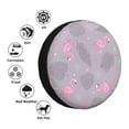 thumbnail image 5 of Balery Pink Flamingotire Cover Waterproof Dust-Proof, Universal Spare Wheel Tire Cover For Trailer, Rv, Suv Truck And Vehicle Camper Accessories-17 Inch, 5 of 9