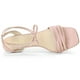 thumbnail image 4 of Sandalias de Tacón de aguja con Cordones Arriba punta Abierta para Mujer Allegra K Rosa polvo 36, 4 of 6