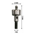 thumbnail image 2 of 1PC 15mm HSS Drill Bit Countersink Hole Saw Holesaws Cutter, 2 of 5