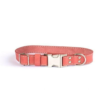 UPC: 0691054770089 | Euro-Dog 691054770089 Luxury Soft Leather Quick Release Collar – Coral – Small