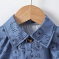 thumbnail image 7 of KPOPLK Toddler Boys Clothes 3 Piece Animal Print Button-down Shirt Outfits with Elastic Waist Shorts + Hat 3T 4T 5T 6T 7T Size 6-7 Years, 7 of 7