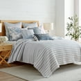 thumbnail image 4 of Levtex Home - Coral Landing Quilt Set - Full/Queen Quilt and Two Standard Shams - Coastal - Navy Blue Grey White - Quilt (88x92in.) and Shams (20x26in.) - Reversible - Cotton, 4 of 9