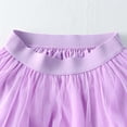 thumbnail image 4 of BRGZLK Women's Tulle Skirt Summer Casual Solid Color Asymmetrical Ruffle Mesh Breathable Tiered Trendy Elastic High Waist Fairy Skirt Costume Purple Free Size, 4 of 6