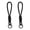 Black, variant on 2Pcs Braided Rope Pendant, High-Elastic Keychain Holder with Reinforced Knot Design, Macaron Color Mobile Phone Case Lanyard