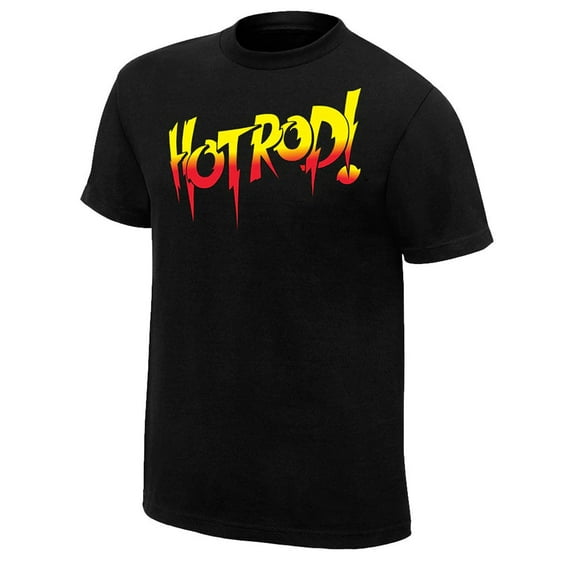 Men's Black ''Rowdy'' Roddy Piper Retro Hot Rod T-Shirt