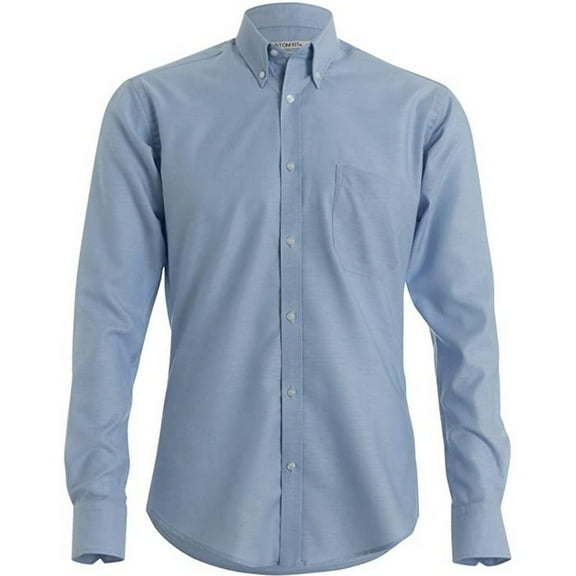 Kustom Kit Mens Oxford Slim Long-Sleeved Shirt