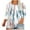 #08White, variant on yoeyez Plus Size Tops for Women Summer,Casual Boho Print Tee Oversize 3/4 Sleeve Round Neck Tunic Shirts Loose Fit Basic T Shirts Blue,4XL