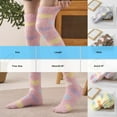 thumbnail image 3 of Roncen Womens Thigh High Fuzzy Socks Warm Winter Over Knee High Long Heart Print Fluffy Cozy Fleece Socks, 3 of 6