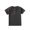 Dark Gray, variant on Dursoulink Birthday Party Short Sleeve Round Neck Top for Girls, Cotton Blend, Solid Color, Button Front, Breathable Fabric, Casual Style