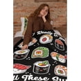 thumbnail image 6 of Just A Boy Who Loves Chicken Nuggets Fleece Flannel Gift Blanket Lightweight Soft Throw Blanket Cute Cozy Blanket for Bed Couch Travel Outdoor 40''''x 50'''' for Kids/Child, 6 of 6
