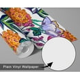 thumbnail image 6 of S4Sassy Peel & Stick Vinyl Wallpaper, Vibrant Hand-Sketched Floral Wallpaper Contact Paper Waterproof - Multicolor On White, 25"X 360", Removable Wall Covering For Home Decor In Bedrooms, Cabinets, 6 of 9