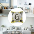 thumbnail image 5 of Grey and White Chevron with Yellow Monogram Initial O Pillow Case,, 5 of 7