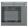 thumbnail image 6 of Loft Bed with Drawers, Shelves and Light - Gray, 6 of 8