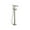 Stainless, variant on Delta Ara Floor Mount Channel Spout Tub Filler Trim, Chrome
