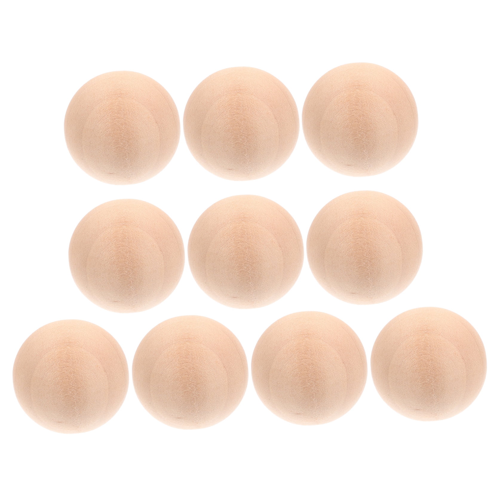 Masteelf  10 Pcs Wooden Ball Dodgeball Pickleball Dryer Balls Travel Child Khaki