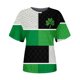 thumbnail image 5 of Día de San Patricio de la Mujer Día de San Patricio Manga Corta Cuello Redondo Suéter Casual Top, Suave Cómodo Blusa Diaria, 5 of 5
