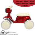 thumbnail image 4 of Montable Correpasillos para Niños con Luz y Sonido Coche Musical Apto a Partir de 1 año y Soporta hasta 16 kg - Rojo, 4 of 7