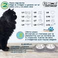 thumbnail image 3 of KE WOOW Dos platos de 400 ml, Tapete de Silicón, Doble Plato para Perro, Acero Inoxidable, Tamaño Mediano, Tazón de Croquetas para Perros, Tazon de Agua, Comedero para Gato, Color Gris KE WOOW Plato doble mediano, 3 of 9