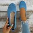 thumbnail image 2 of Women's Knitted Ballerina On Breathable Non Sporty Flat Comfortable Casual Shoes for Everyday Wear, 2 of 6