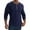 #H-Dark Blue, variant on GuangCheng Men's Henley Shirts Long Sleeve Basic Pullover Soft T-Shirt with Pocket