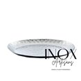 thumbnail image 2 of Full Polished Stainless Steel 18"X11" Oval Service Tray., 2 of 4