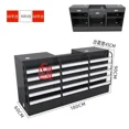 thumbnail image 1 of Página de caja Combinación de gabinete de cigarrillos Barra de esquina pequeña mostrador de vidrio Contador de mesa de cajero de tienda de conveniencia simple, 1 of 4