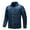 Dark Blue, variant on Nnhblu Men's Casual Denim Shirt Collared Tops Slim Fit Long Sleeve Button Up Shirts with Zipper Chest Pockets Blue XXL
