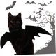 thumbnail image 5 of Alas de murciélago para gato y mascota para decoración de fiesta de Halloween, collar para cachorro, disfraz de murciélago, lindo vestido para cachorro y gato M, 5 of 5