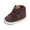 Coffee, variant on PFWOWB Baby Boys Girls High-Top Sneakers Double Hook-and-Loop First Walker Shoes with Soft Sole (Grey,5.5)