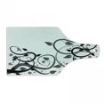 thumbnail image 1 of Vines Cutting Board, Grey Tones Abstract Branches Grape Leaves Flowers Illustration, Decorative Tempered Glass Cutting and Serving Board, in 3 Sizes, by Ambesonne, 1 of 2