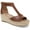 Saddle Smooth, variant on Giani Bernini Womens CAYLAA Faux Leather Ankle Strap Wedge Sandals