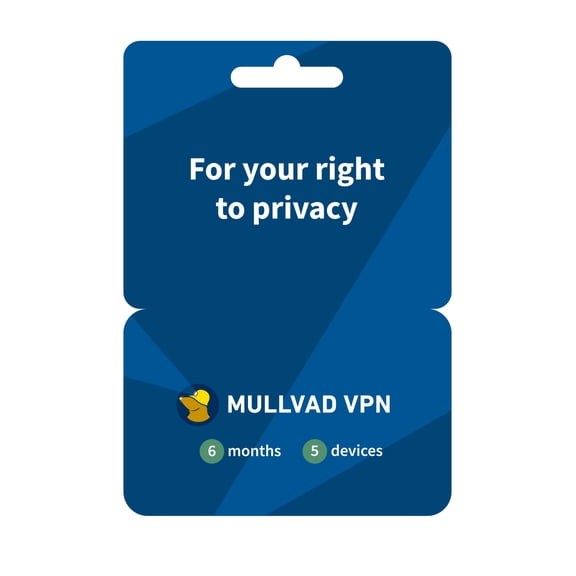 VPN Mullvad VPN 6 meses 5 dispositivos Protección de la privacidad