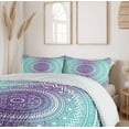thumbnail image 6 of Ambesonne Blue and Purple Duvet Cover Sets, Hippie Mandala, 2-Queen, Purple, 6 of 6