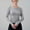 Dark Gray, variant on Basic Womens Long Sleeve T Shirt Ladies Tops Leisure Slim Workout Layering Plain Tops,Black L