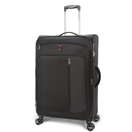 SwissTech 28" Urban Trek Softside Checked Luggage, Black (Walmart Exclusive)