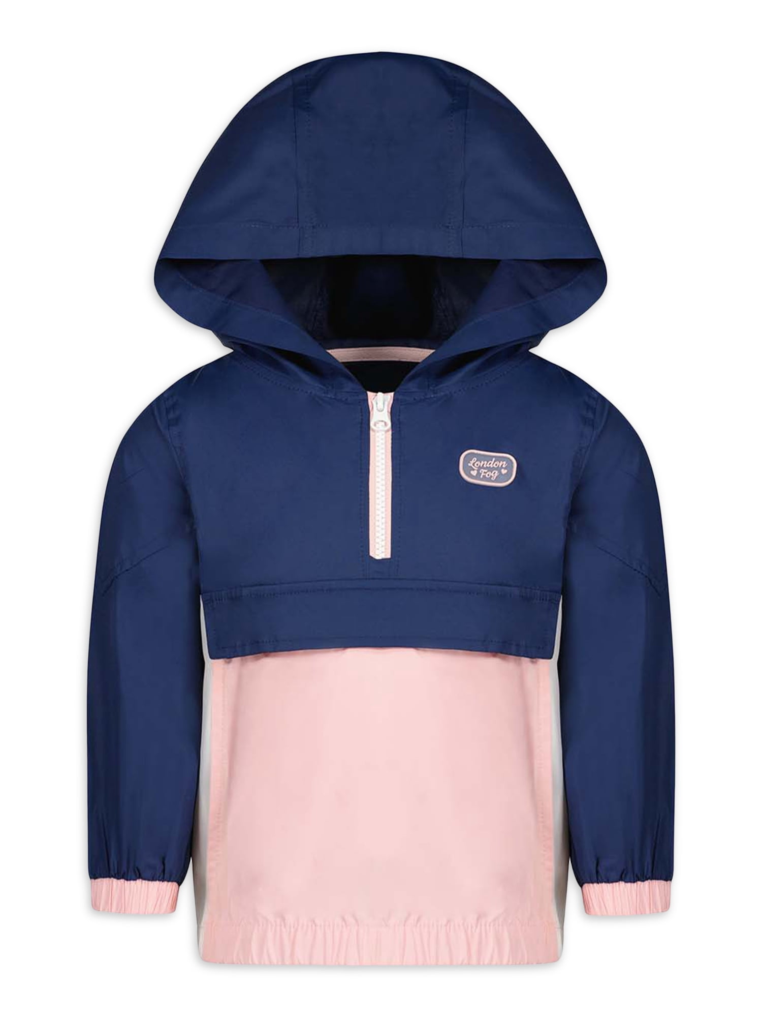 London Fog Toddler Girl Packable Popover Jacket, Sizes 2T-4T