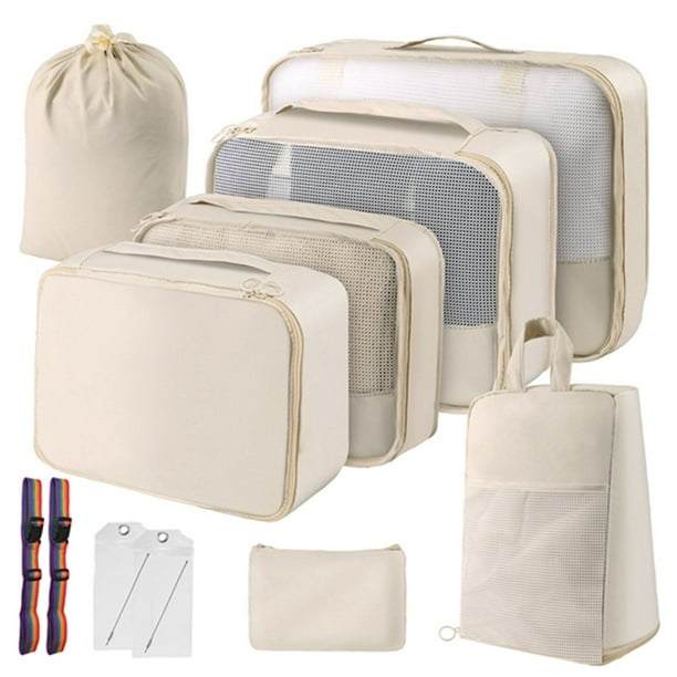 Cubos de Embalaje para Viajes: Bolsas Organizadoras de Equipaje para la Familia, Cubos de Embalaje de Viaje de Transpirable para Maletas