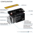 thumbnail image 3 of YT7B-BS 12V 6.5AH Replacement Battery for Yamaha HW 125 Xenter 12-21, 3 of 6