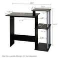 thumbnail image 1 of Furinno 11192BK/GY Efficient Home Laptop Notebook Computer Desk ,Black/Grey, 1 of 3
