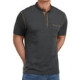 thumbnail image 3 of Thrilos Mens Henley Shirts Short Sleeve Casual Tops Lightweight Pullover Shirt Button Cotton T Shirt with Pocket, 3 of 8