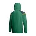 thumbnail image 3 of Mens Color Block Hooded Jacket Windbreaker, Lightweight Windproof Water Resistant Jacket Full Zip Long Sleeve Soccer Training Outdoor Sports Coat Size 3XL Green, 3 of 8