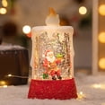 thumbnail image 2 of Christmas Decorations Indoor Outdoor Clearance! Christmas Santa Claus Snowman Christmas Tree Lantern Plug In And Battery Operated Glitter Lamp Scene Lighted For Christmas Decoration 100ml, 2 of 6