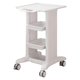 thumbnail image 4 of Carro de peluquería con ruedas, soporte móvil para herramientas, versátil con ruedas giratorias de 360 degree, Blanco, 4 of 8