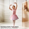 thumbnail image 2 of 4Pcs Girls' Tutu Skirts, Princess Ballet Tutus, Rainbow Tutu Dresses for Age 3-8, 3-Layer Fluffy Tulle Dance Dresses, 2 of 6